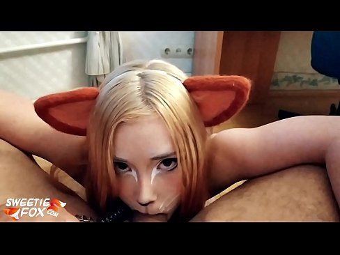 ❤️ Kitsune د هغې په خوله کې ډیک او کم تیر کړ ️❌  جنس